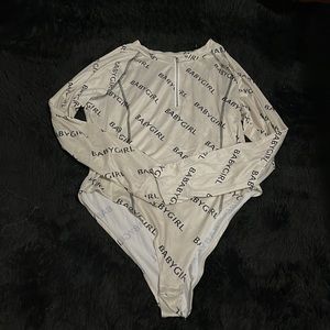 One piece bodysuit